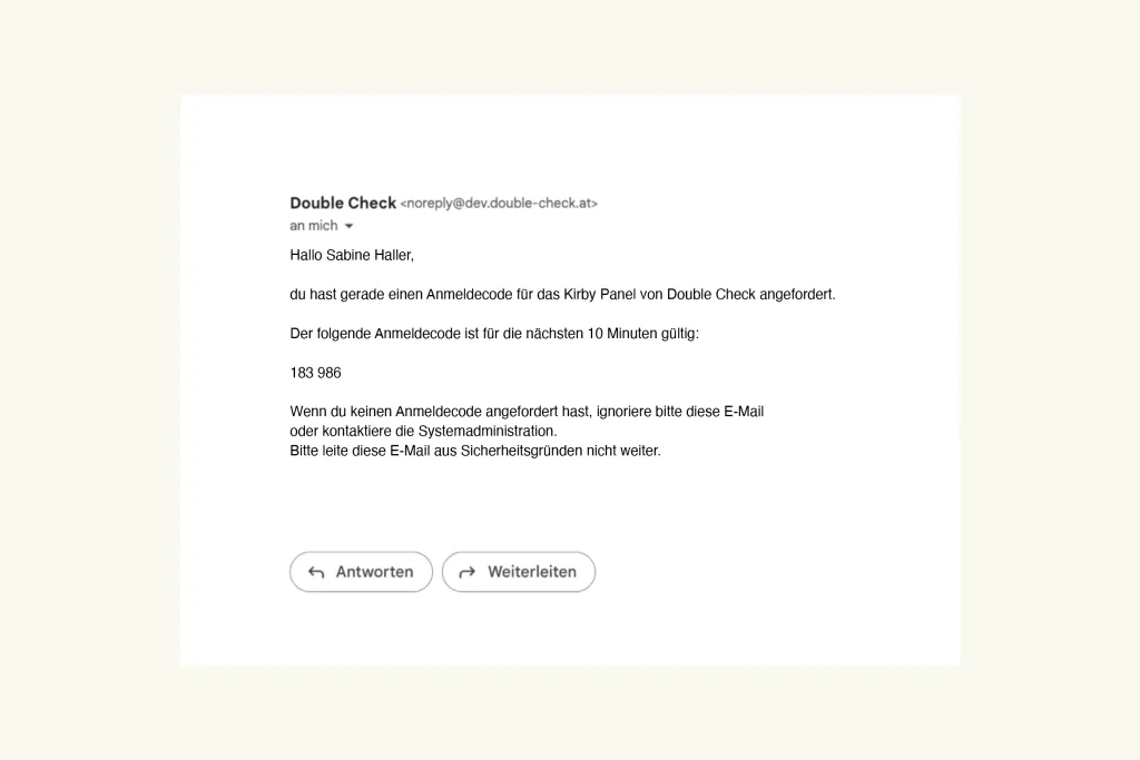 Screenshot Email Programm