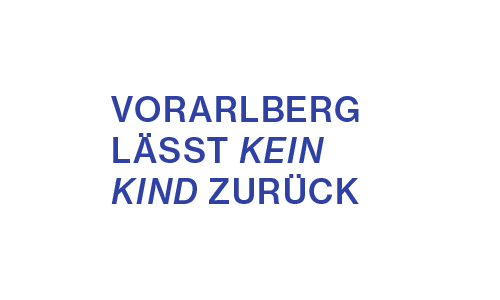 Vorarlberg lässt kein Kind zurück